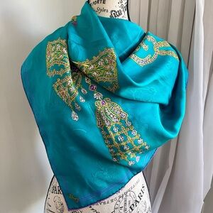 Cartier Silk Vintage Jewel Old Money 80’s 90’s Baroque Scarf